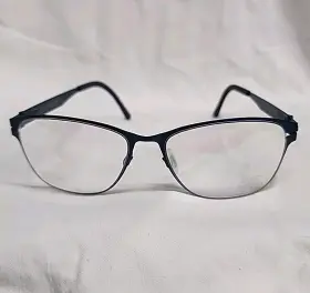 3662 Ovvo Optics Navy Blue Handmade Titanium Eyeglass Frame 53/17/135