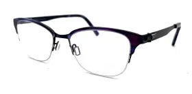 C655c Ovvo Optics New 3941 Midnight With Grape Authentic Eyeglasses 49 - 18 135