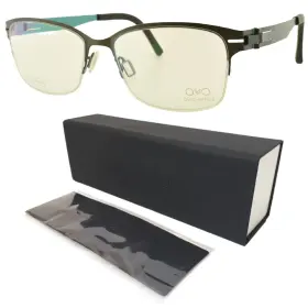 48-16-135 Ovvo Optics C85/326 New 2783 Graphite Seafoam Square Halfrim Frame