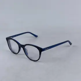 48-19-140 Papa Pj-3285 Pepe Gecko Pj 3285 Women Eyeglasses Frame Black Blue Plastic Full Rim