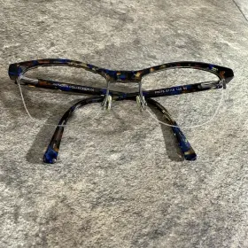 51-19-140 Paradox P5018 50 Half Rim Blue Brown Eyeglasses Frames Japan