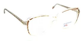 P1318 Pathway Vintage Clear Brown Oversized Square Eyeglasses Frames 142 Usa