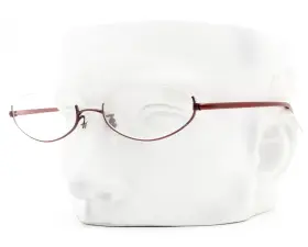 Ps-978 Paul Smith Under Rim Eyeglasses Glasses Rou Red Titanium 50mm No Case Ps-978 Paul Smith Under Rim Eyeglasses Glasses Rou Red Titanium 50mm No Case