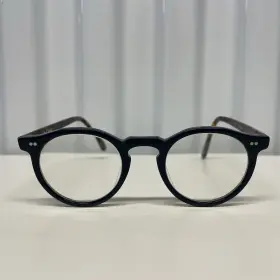 Ps203 Paul Smith Vintage Navy Blue Tortoise Shell Round Eyeglasses Made In Japan