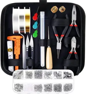 Jmk-08 Paxcoo Jewelry Making Supplies Kit With Tools Wires Small Multicolor