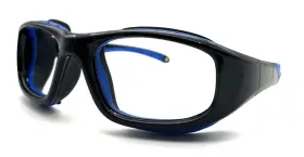 57-20-125 Pentax Zt35 New Black Blue Safety Authentic Eyeglasses
