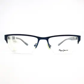 54-17-135 Pepe Jeans Pj1177 Quinton C1 Eyeglasses Frames Black Gray Cat Eye