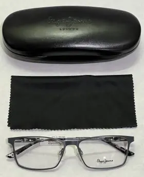 54-15-140 Pepe Jeans Pj1298 Stanley Model C3 Spring Hinge Grey Metal Eyeglasses