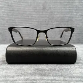 53-18-140 Perry Ellis 1209-2 Pe Black Tortoise Rectangular Eyeglass Frames