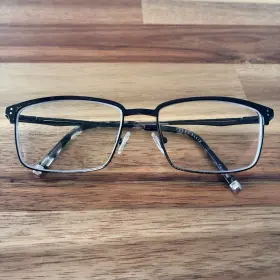 55-17-140 Perry Ellis 373-2a Pe Eyeglasses Glasses Frames Black Metal Full Rim
