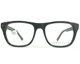 50-17-140 Perry Ellis 374-2 Eyeglasses Frames Pe Matte Black Square Wood Grain