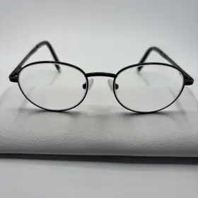 Pe382-1 Perry Ellis 382-1 Black Round Eyeglasses Frames 48-18-140mm #d148