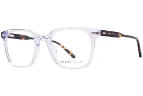 Pe1335-1 Perry Ellis Pe1335 Eyeglasses Mens Clear/crystal Tortoise Full Rim 52mm