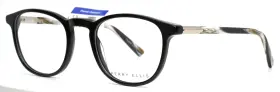 50-22-140 Perry Ellis Pe396 1 Black Mens Round Full Rim Eyeglasses B 41