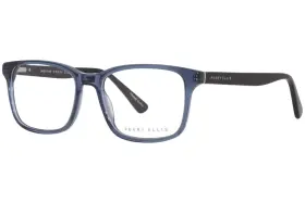 Pe451-2 Perry Ellis Pe451 Eyeglasses Frame Mens Navy Full Rim Rectangle Shape 54mm