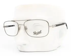2403-v Persol 1005 Eyeglasses Glasses Silver Black Gray Chevron Temple No Case