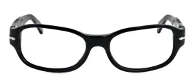 2599-s Persol Cc/31 53mm Black Eyeglasses Sunglasses Frames Only Italy Excellent