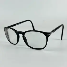 50-19-145 Persol 3007-v 95 Unisex Eyeglasses Frame Black Plastic Full Rim Mm