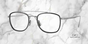 Po5005vt-8006 Persol Po5005vt 8006 Pillow Silver Black Demo Lens 46 Mm Mens Eyeglass