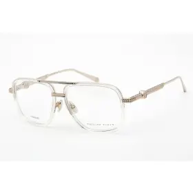 Vpp063m Philipp Plein Mens Eyeglasses Rose Gold With Semi Transparent 0302