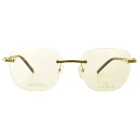 Pc71044 Philippe Charriol 71044 New C01 Shiny Gold Rimless Frame Demo Lens Eyeglasses