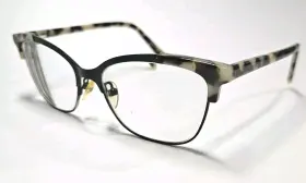 P323 Phoebe Couture Eyeglasses Blk Frames 52 16 140 Cateye Tortoise Black