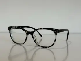 54-18-145 Phoebe P346 Cat Eye Black Eyeglasses Frame Only