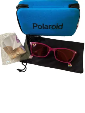 Pld6140cs Polaroid Womens Rectangle Eyeglass Frame Polarized Clip On Lenses
