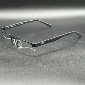 Police 7466-082724-22.95 Vpl852k 08v7 Half-rim Eyeglasses Frame Teal And Black 51-17-135 Used