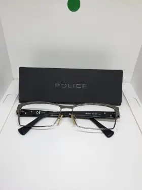 56-15-140 Police Vpl434k Col.0627 Eyeglasses Frame Unisex Gunmetal Half Rim