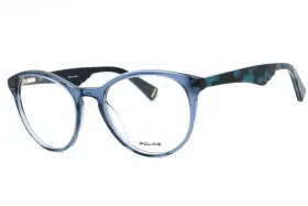 Vpl7640955 Police Vpl764 0955 Eyeglasses Transparent Blue Frame 50mm