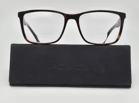 Vplb70k Police Col. 0738 Matte Dark Havana Eyeglasses Frame W Case Cambodia 57mm