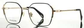 53-17-135 Police Vplf25 Sunset 1 0301 Black Gold Womens Full Rim Eyeglasses B 44