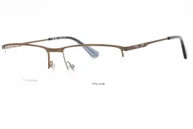 Vplg750f68 Police Vplg75 0f68 Eyeglasses Shiny Glossed Bronze Frame 57mm
