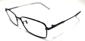 Vpll25k Police Black Titanium Rectangle Eyeglasses Frame 56-17 145