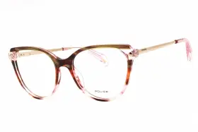 Vpll2706db Police Vpll27 06db Eyeglasses Brown Pink Orange Frame 53mm