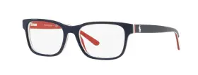 Pp8534 Polo Ralph Lauren Kids Eyeglasses Frames Shiny Navy Blue On White/red