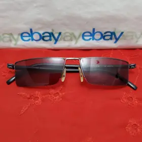 Porsche Design 11224 Pft8103 B Black 56 16 145 Half Rim Eyeglasses Inch Frames Only