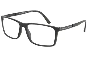 132703-1 Porsche Design Mens Eyeglasses Pft8260 P8260 A Dark Gray Full Rim Frame 56mm