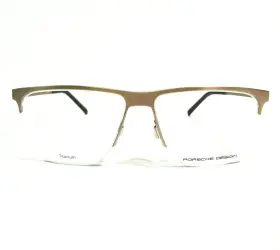 57-14-145 Porsche Design P8324-b Eyeglasses Frames P8324 B Gold Square Half Rim