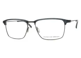 Porsche Design P8380 P8380-d Eyeglasses Frame Mens Gunmetal/blue Full Rim 55mm