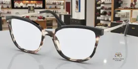 07wv-3981o1 Prada Pr 07wv 3981o1 Tortoise Talc Black Demo Lens 54 Mm Womens Eyeglasses