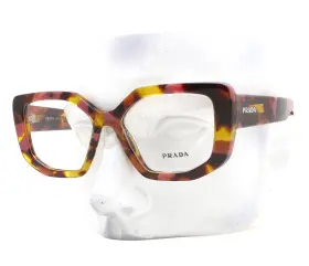 52-16-140 Prada 18n-1o1 Eyeglasses Glasses Vpr A04 Pink Brown Tortoise With Case