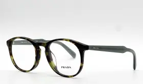 Lab-1o1 Prada 19s-f New Vpr Green Tortoise Authentic Eyeglasses 50-20