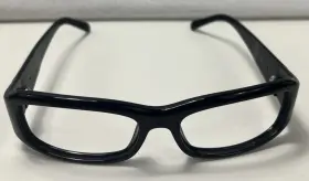 1ab-1a1 Prada Spr 03e Black Rectangular Sunglass Frames Only 50 15 130 Italy