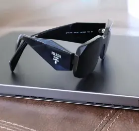 1ab5s049 Prada Pr17ws Unisex Sunglasses 49 Mm Black