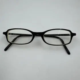 2af-101 Prada Vpr 14e Black Metal Rectangle Eyeglasses Frames 47-17 140 Italy