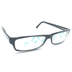 2aj-1o1 Prada Vpr 07e Black Rectangle Eyeglasses Frames 54-14 140 Italy Designer