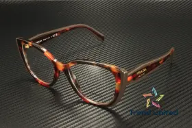 B04v-22a1o1 Prada Pr B04v 22a1o1 Poppy Tortoise Bordeaux Demo Lens 51 Mm Womens Eyeglasses