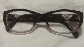 Prada Bp17449144 Vpr10o-a Zxm-1o1 Italy Burgundy Red Crystal 54-18-135 Eyeglasses Frame